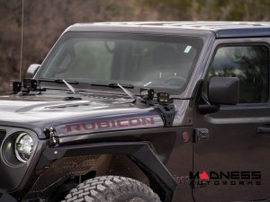 Jeep Wrangler JL LED Pod Light Mount - A-Pillar - Dual